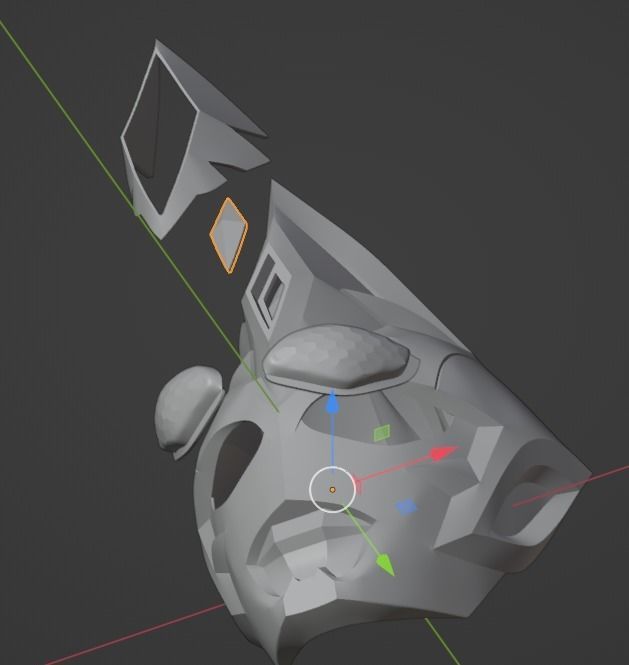 Ultraman Decker Strong type 3D printable helmet 3D print model_20