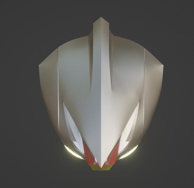 Ultraman Decker Strong type 3D printable helmet 3D print model_4