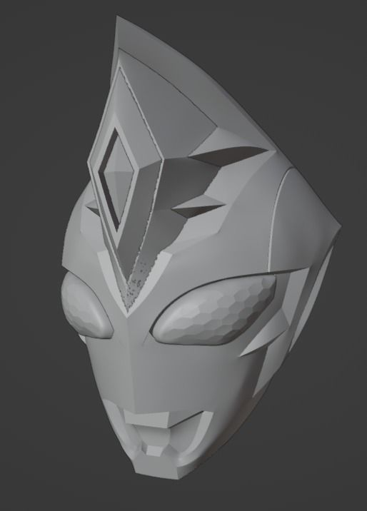 Ultraman Decker Strong type 3D printable helmet 3D print model_15