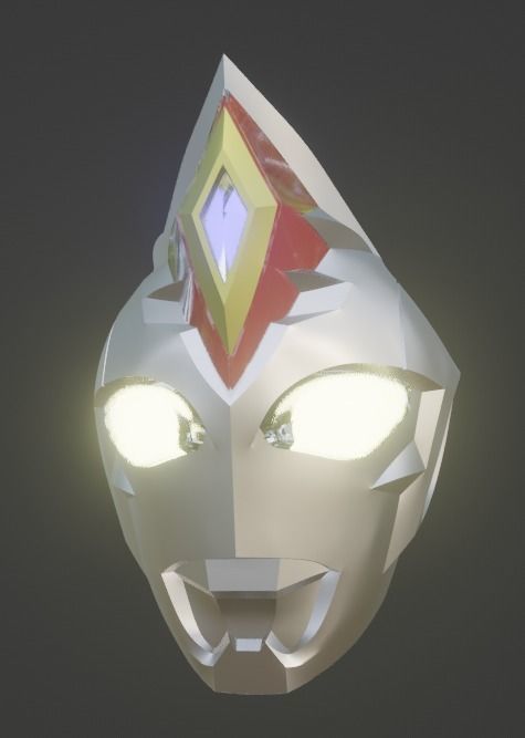 Ultraman Decker Strong type 3D printable helmet 3D print model_11