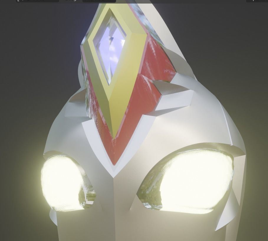 Ultraman Decker Strong type 3D printable helmet 3D print model_9