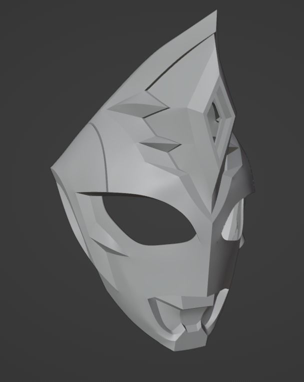 Ultraman Decker Strong type 3D printable helmet 3D print model_16