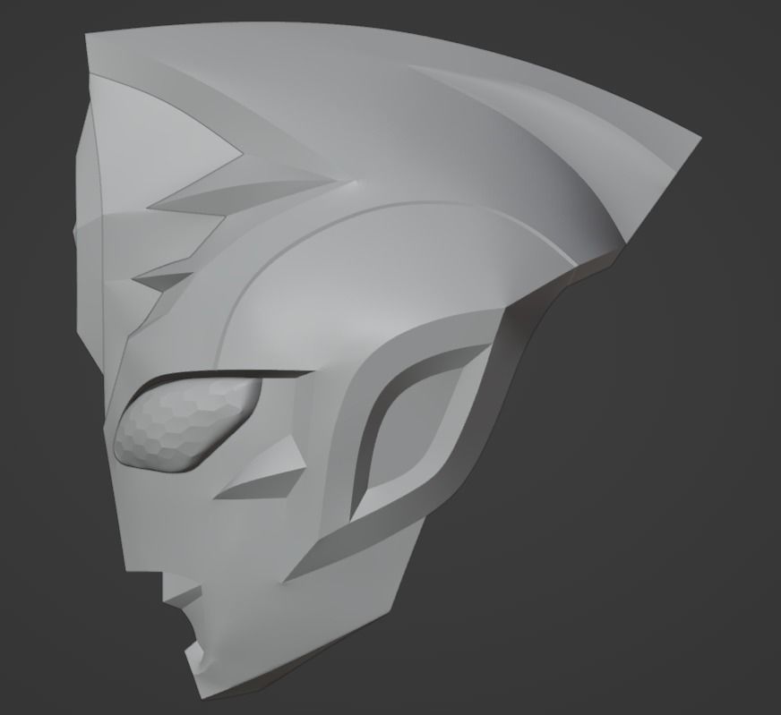 Ultraman Decker Strong type 3D printable helmet 3D print model_14
