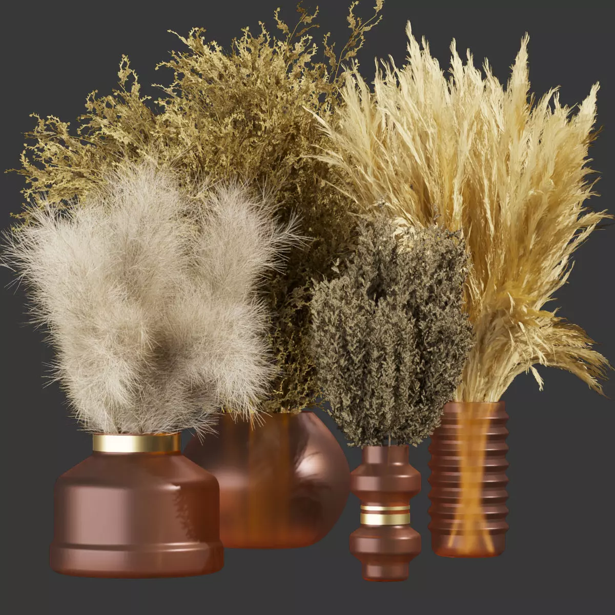 Collection plant vol 366 - Bouquet - ble - 3ds - c4d 3D model