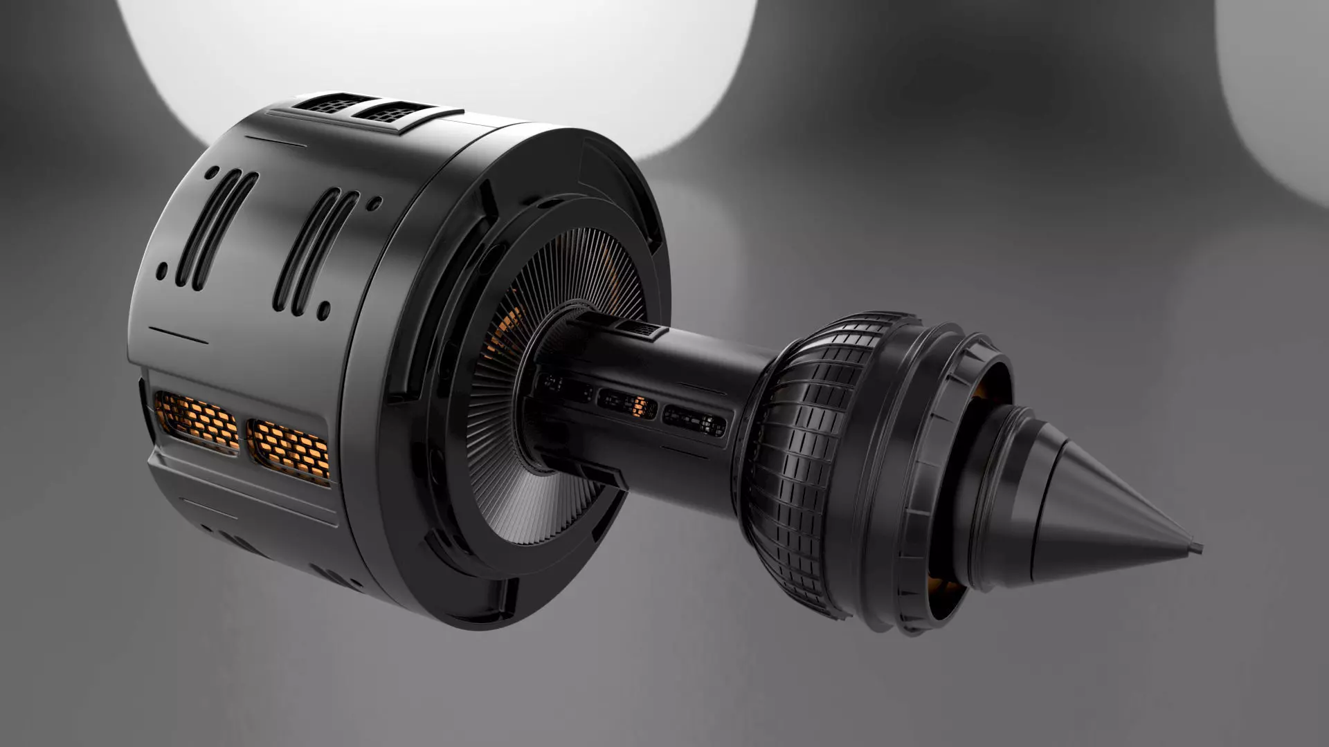 DC machine range hood engine 3D model_0