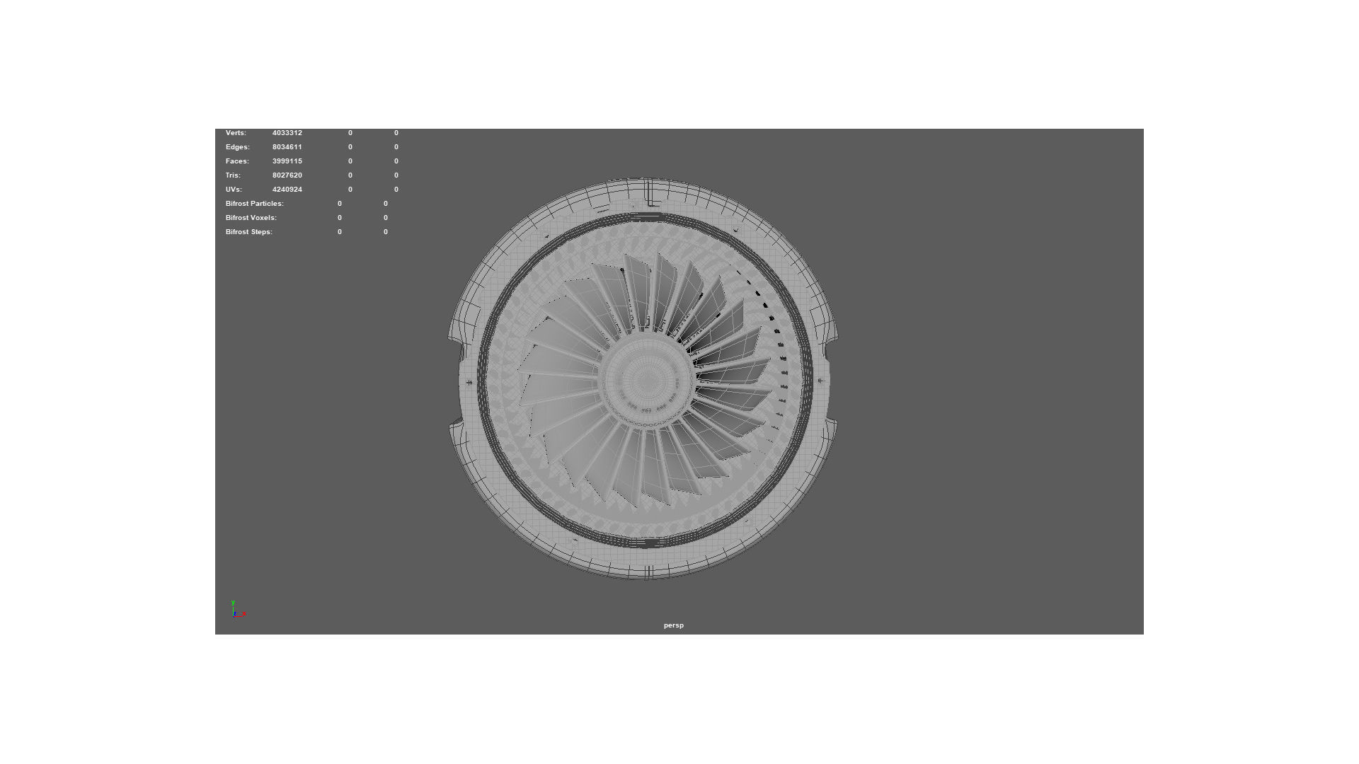 DC machine range hood engine 3D model_9