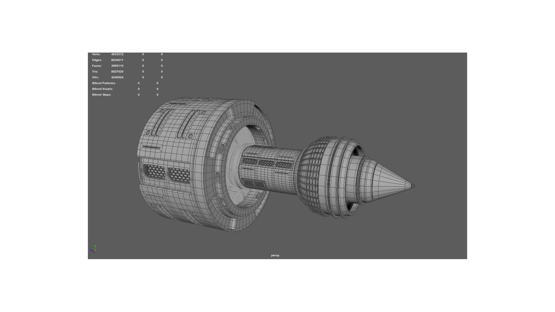 DC machine range hood engine 3D model_8