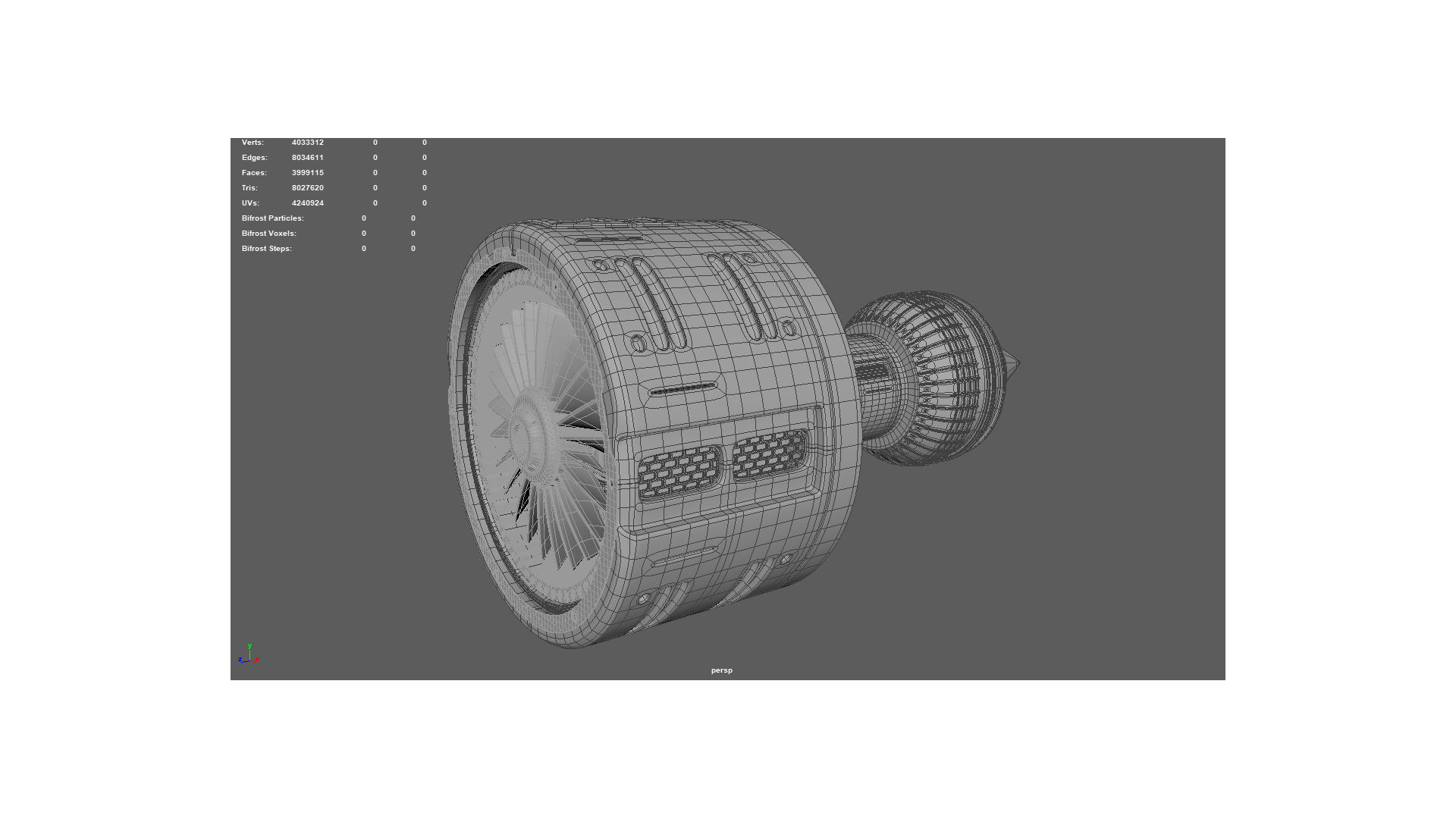 DC machine range hood engine 3D model_7