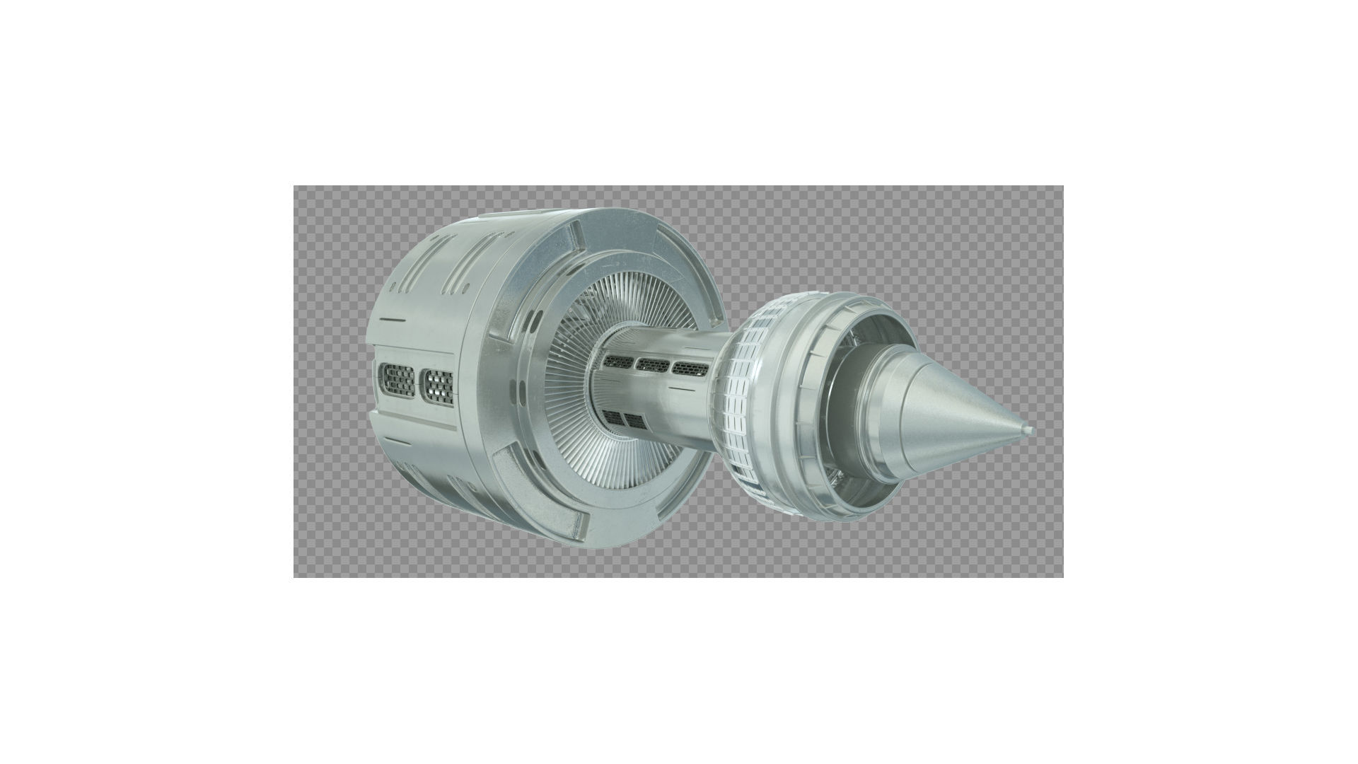 DC machine range hood engine 3D model_6