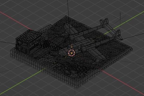 Cartoon talespin scene 3D model_26