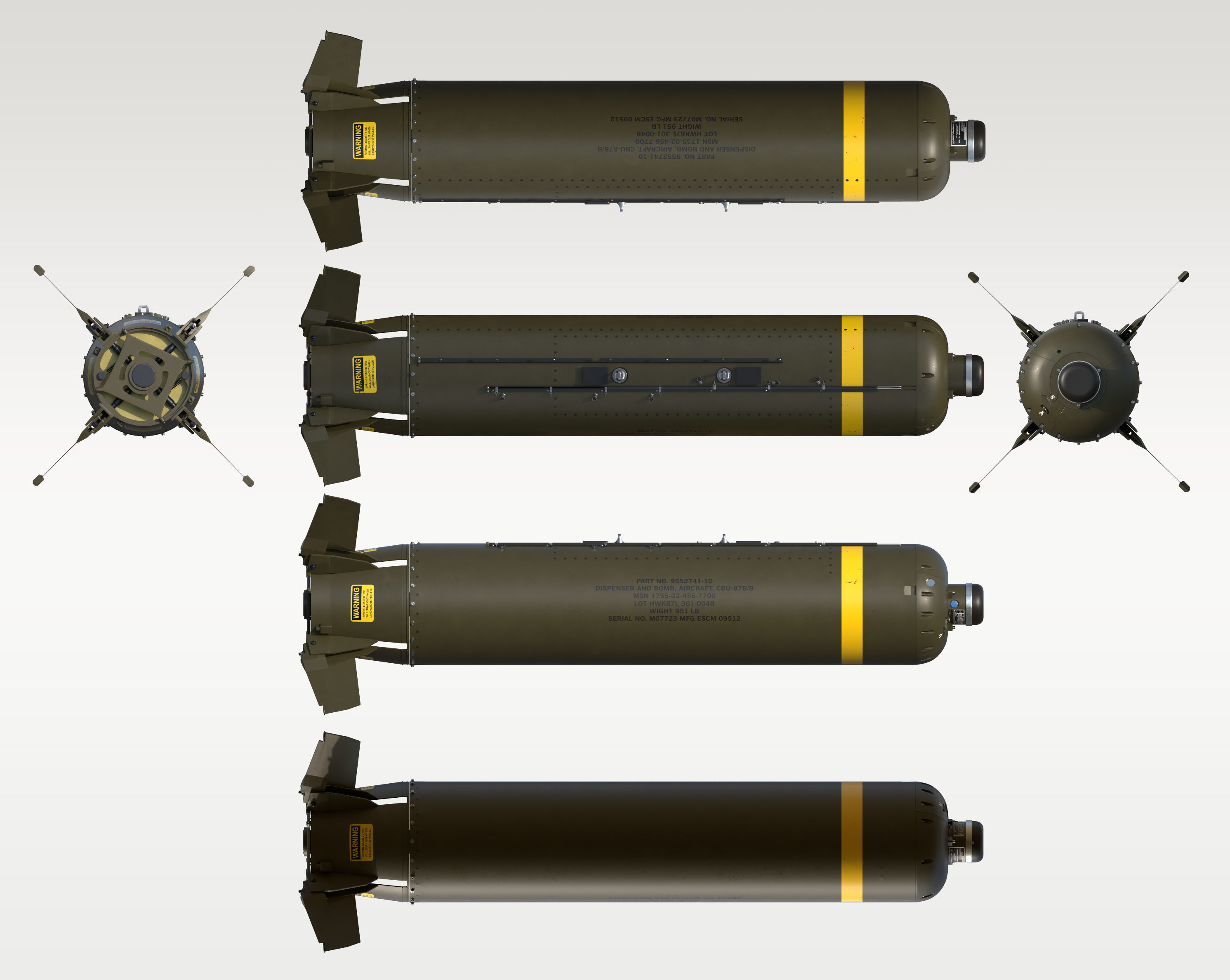 CBU-87 Combined Effects Munition 3D model_14