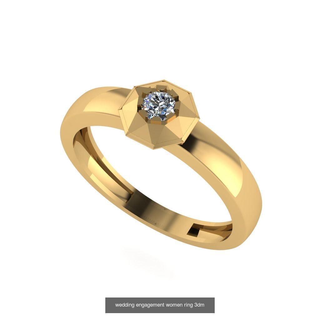 Engagement ring collection 30 pieces 3D model _14
