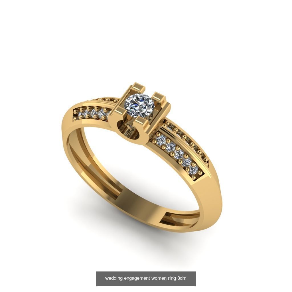 Engagement ring collection 30 pieces 3D model _21
