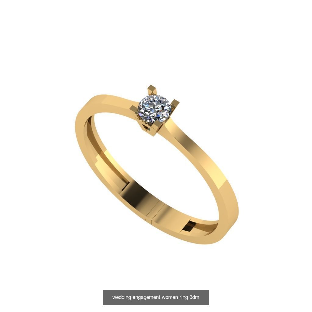 Engagement ring collection 30 pieces 3D model _8