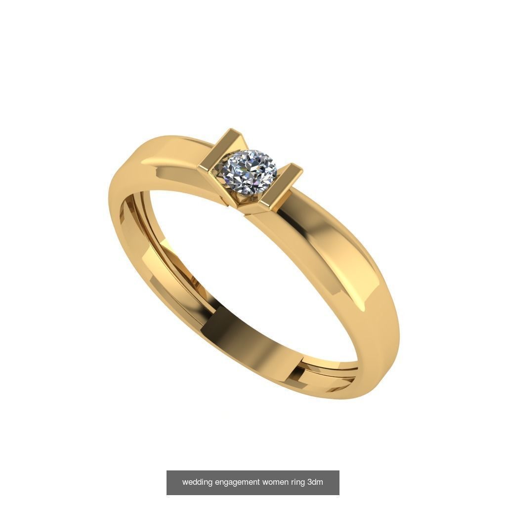 Engagement ring collection 30 pieces 3D model _15