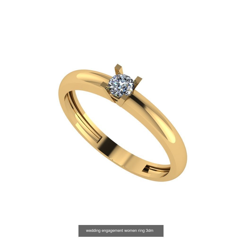 Engagement ring collection 30 pieces 3D model _7