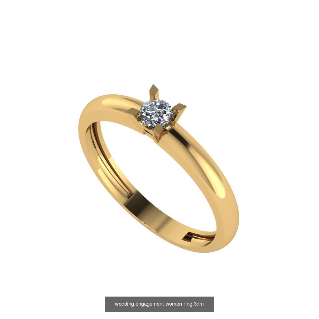 Engagement ring collection 30 pieces 3D model _11