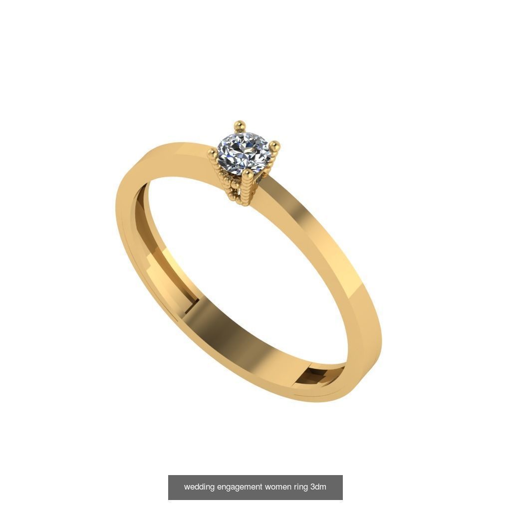 Engagement ring collection 30 pieces 3D model _9