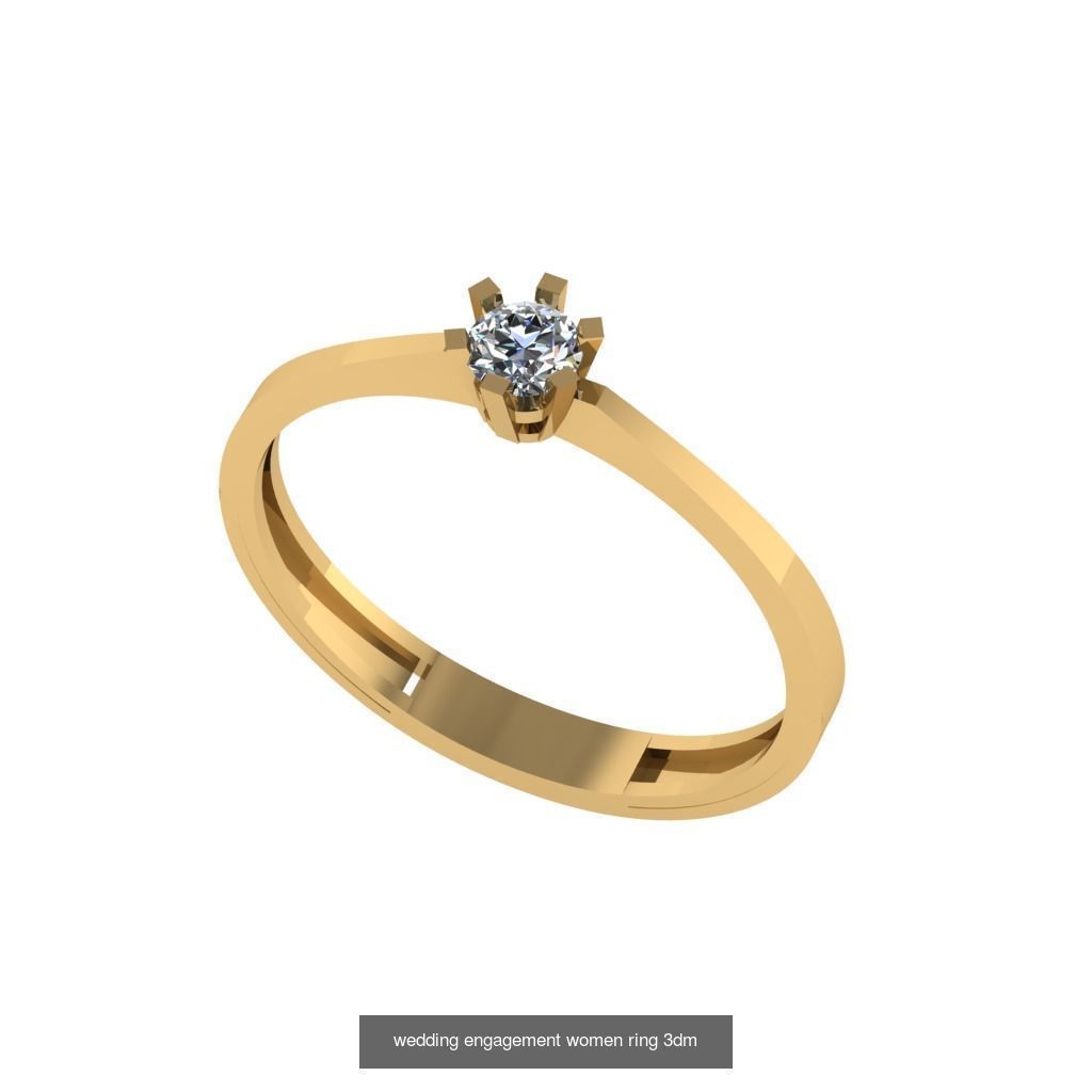 Engagement ring collection 30 pieces 3D model _5