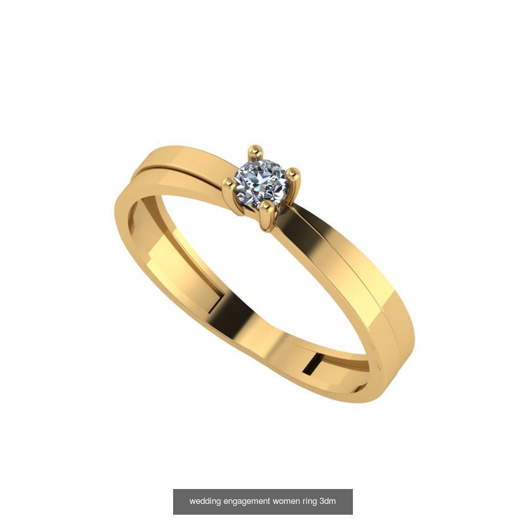 Engagement ring collection 30 pieces 3D model _16