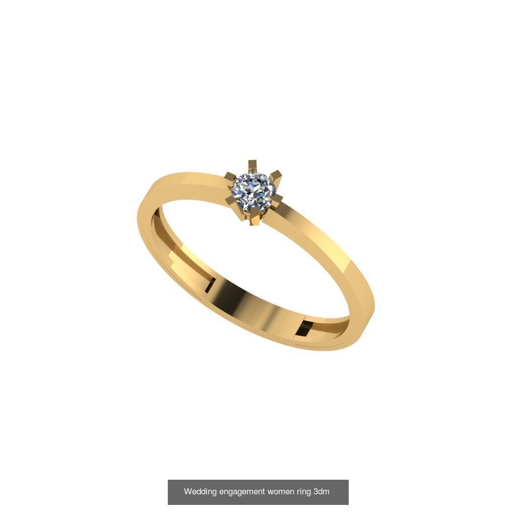 Engagement ring collection 30 pieces 3D model _3
