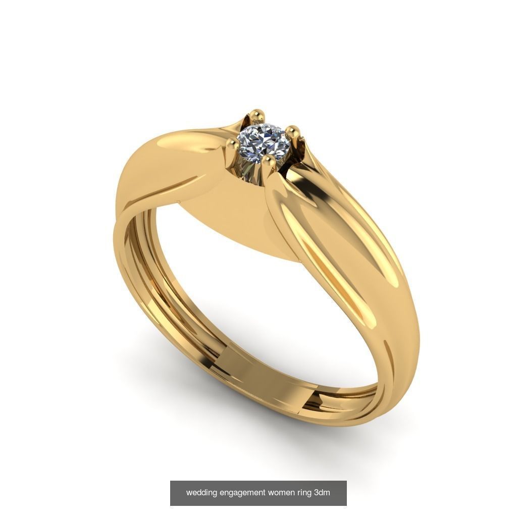 Engagement ring collection 30 pieces 3D model _22