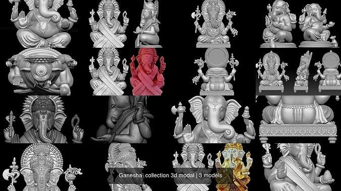 Ganesha  collection 3d modal 