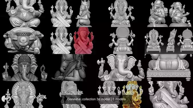 Ganesha  collection 3d modal 