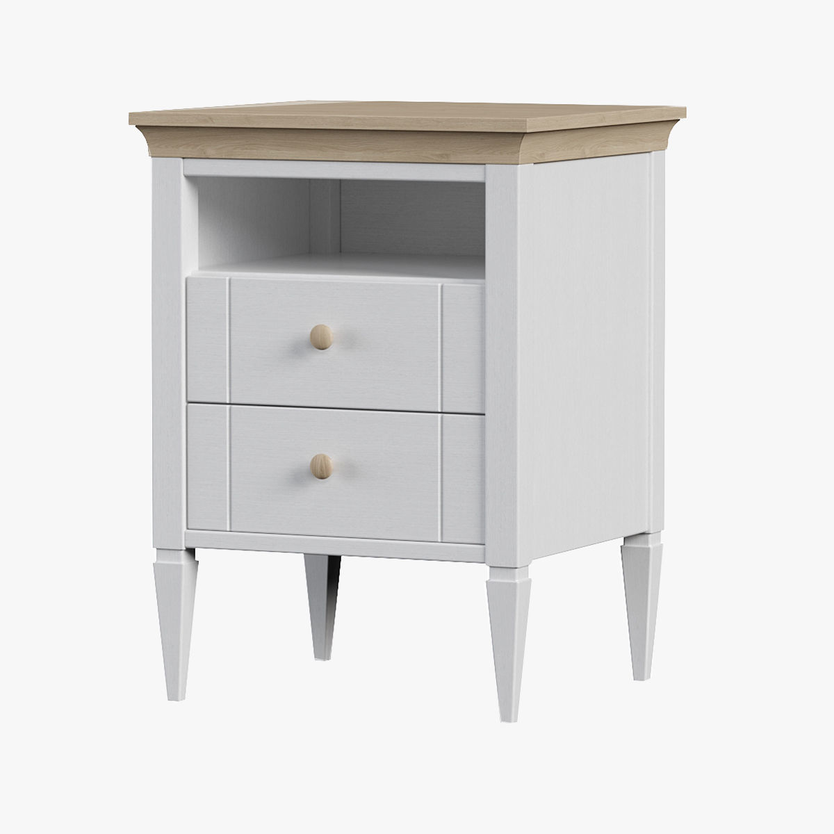 Bedroom set bookcase with two doors 3D Model Collection_27