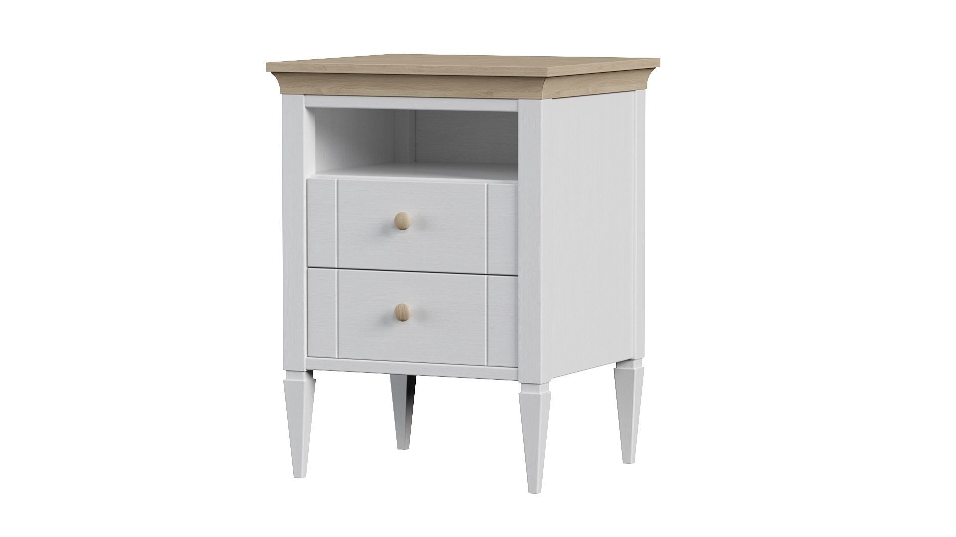 Bedroom set bookcase with two doors 3D Model Collection_26