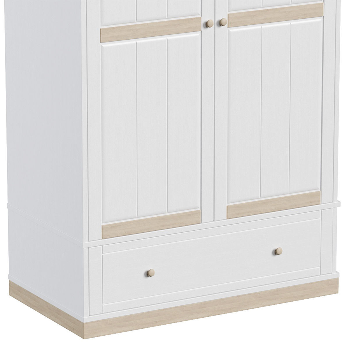 Bedroom set bookcase with two doors 3D Model Collection_22