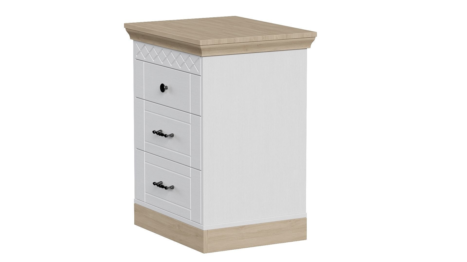 Bedroom set bookcase with two doors 3D Model Collection_25