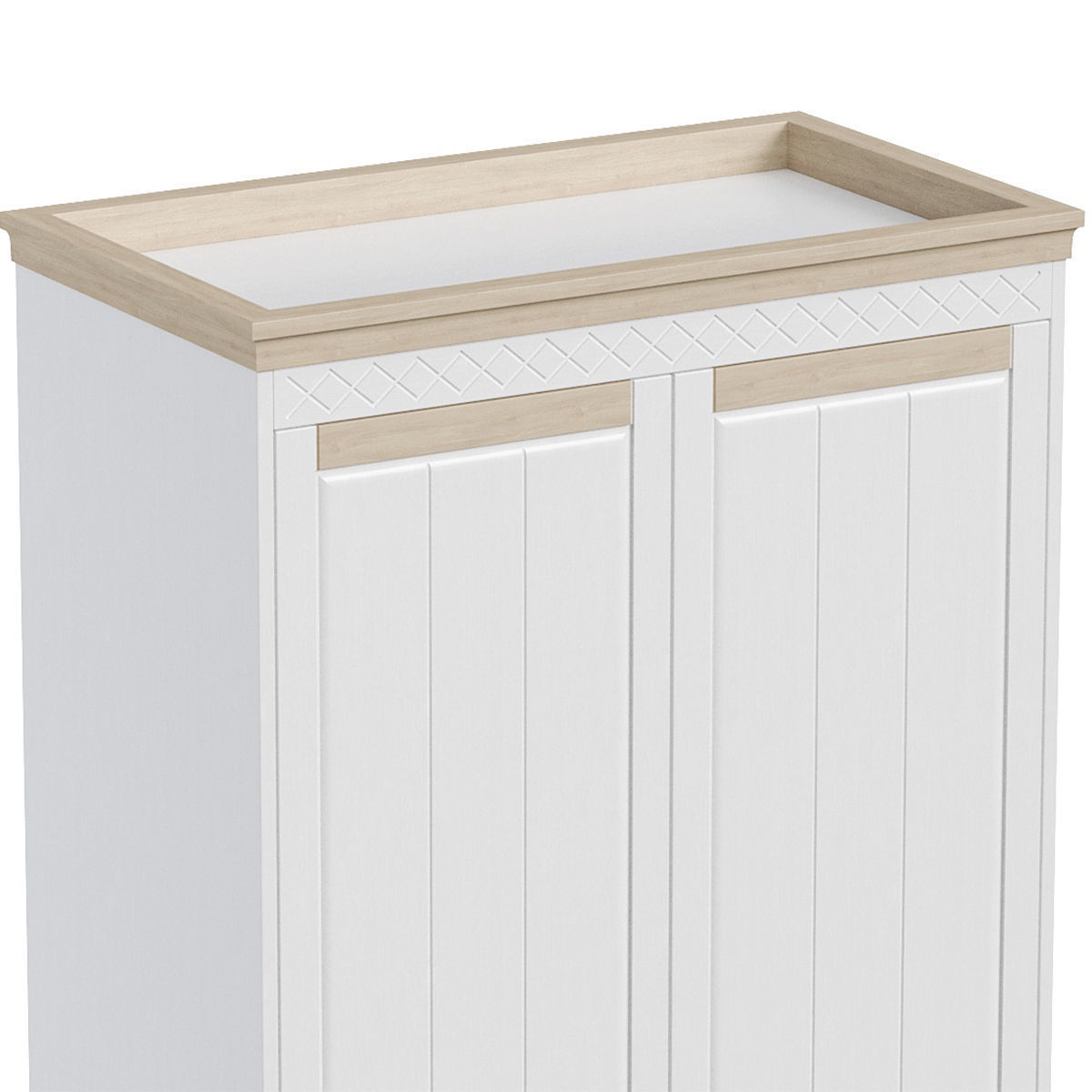 Bedroom set bookcase with two doors 3D Model Collection_16