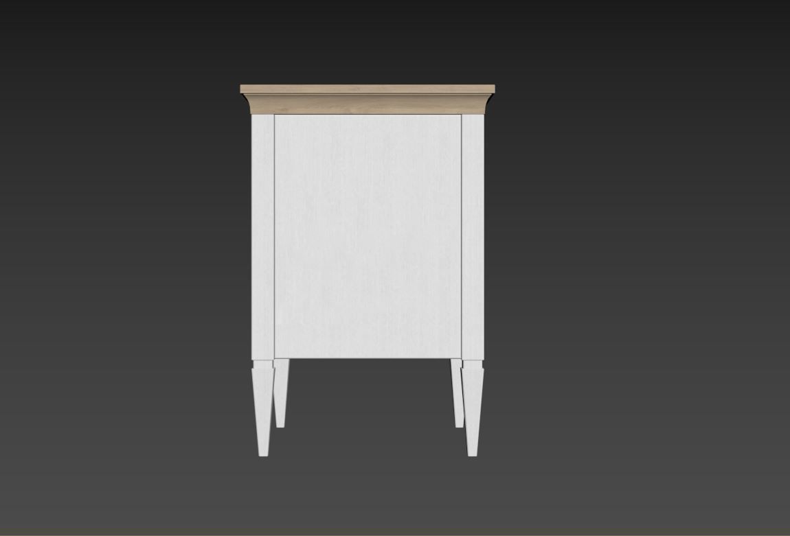 Bedroom set bookcase with two doors 3D Model Collection_47