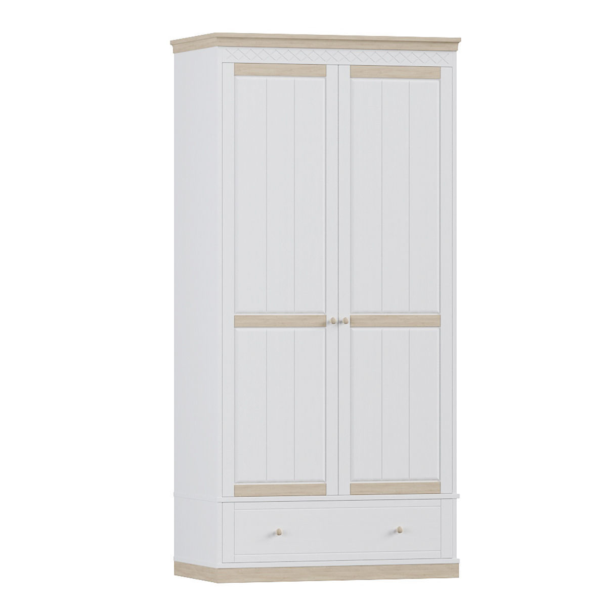 Bedroom set bookcase with two doors 3D Model Collection_15