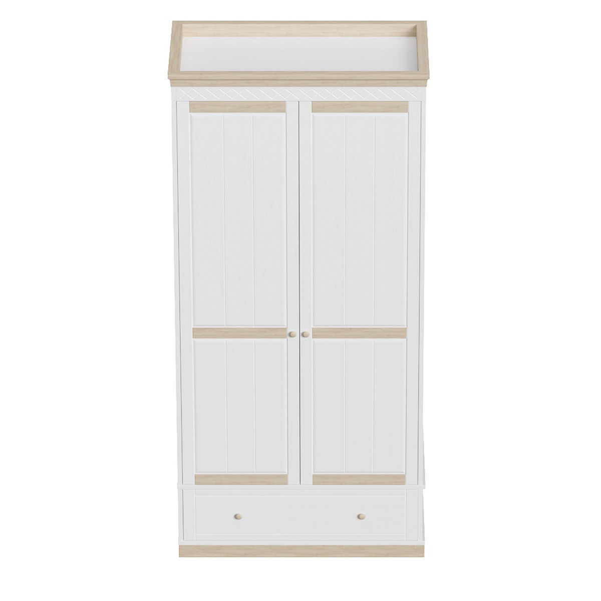 Bedroom set bookcase with two doors 3D Model Collection_9