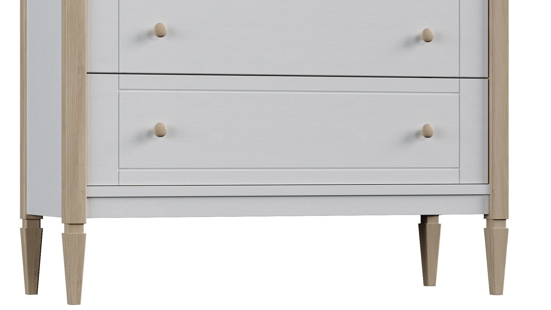 Bedroom set bookcase with two doors 3D Model Collection_13