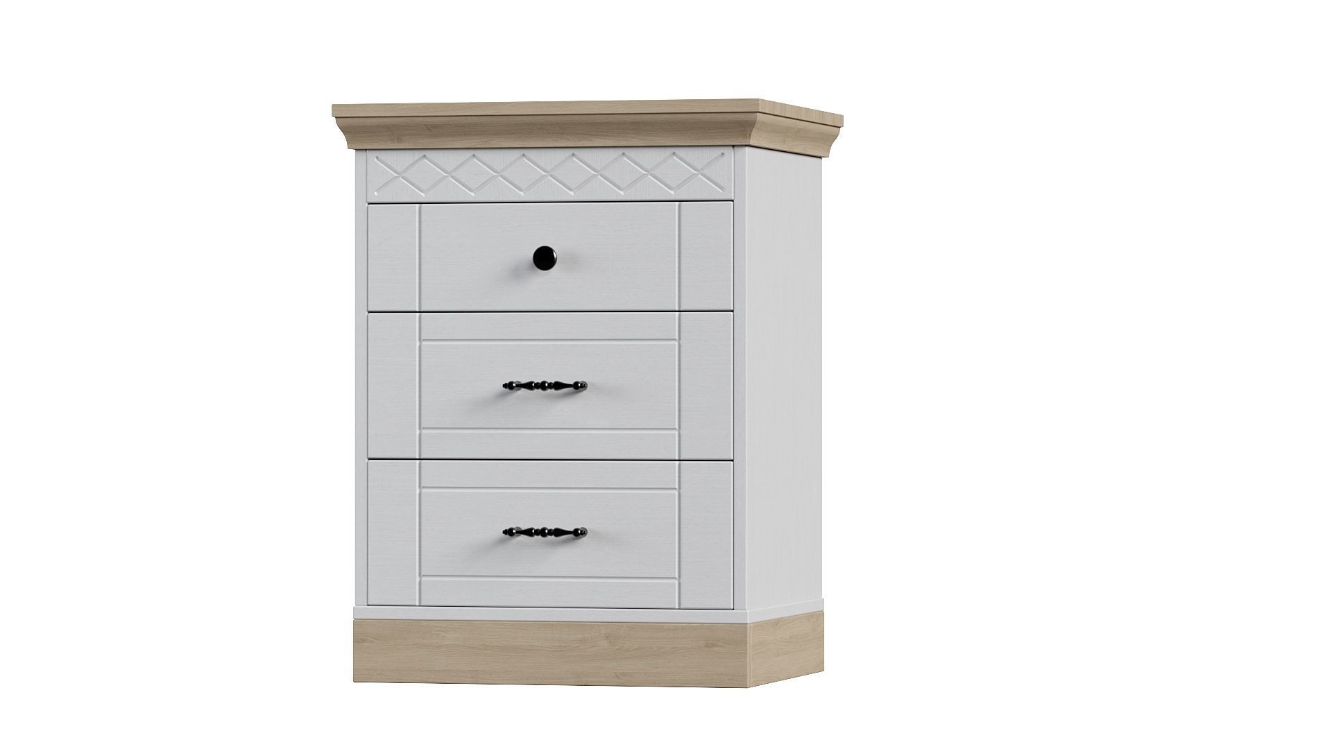 Bedroom set bookcase with two doors 3D Model Collection_6