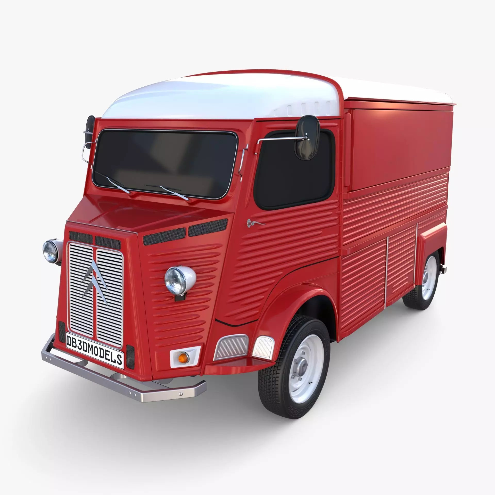 Citroen HY Red 3D model_0