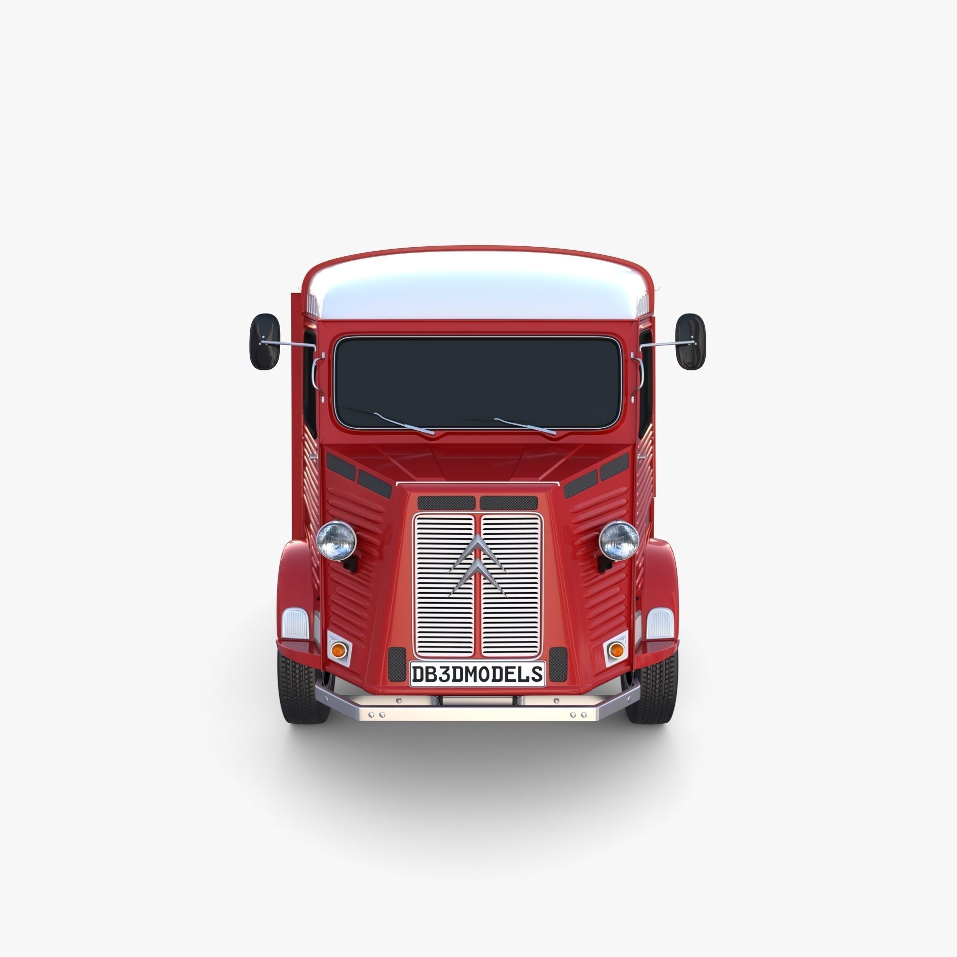 Citroen HY Red 3D model_1