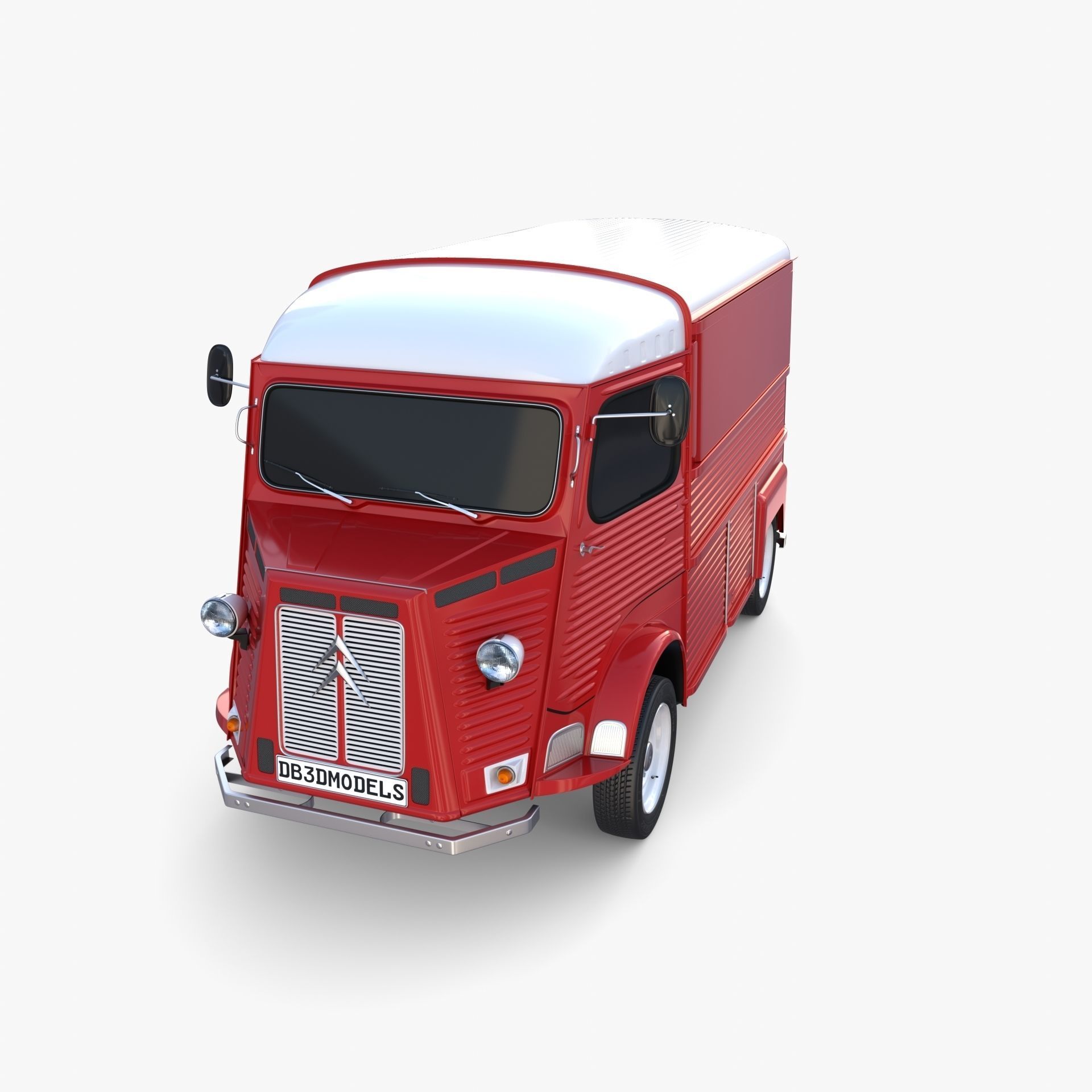 Citroen HY Red 3D model_7