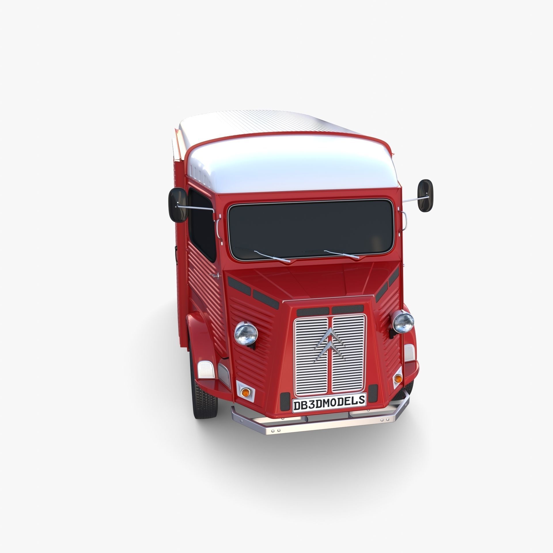 Citroen HY Red 3D model_8