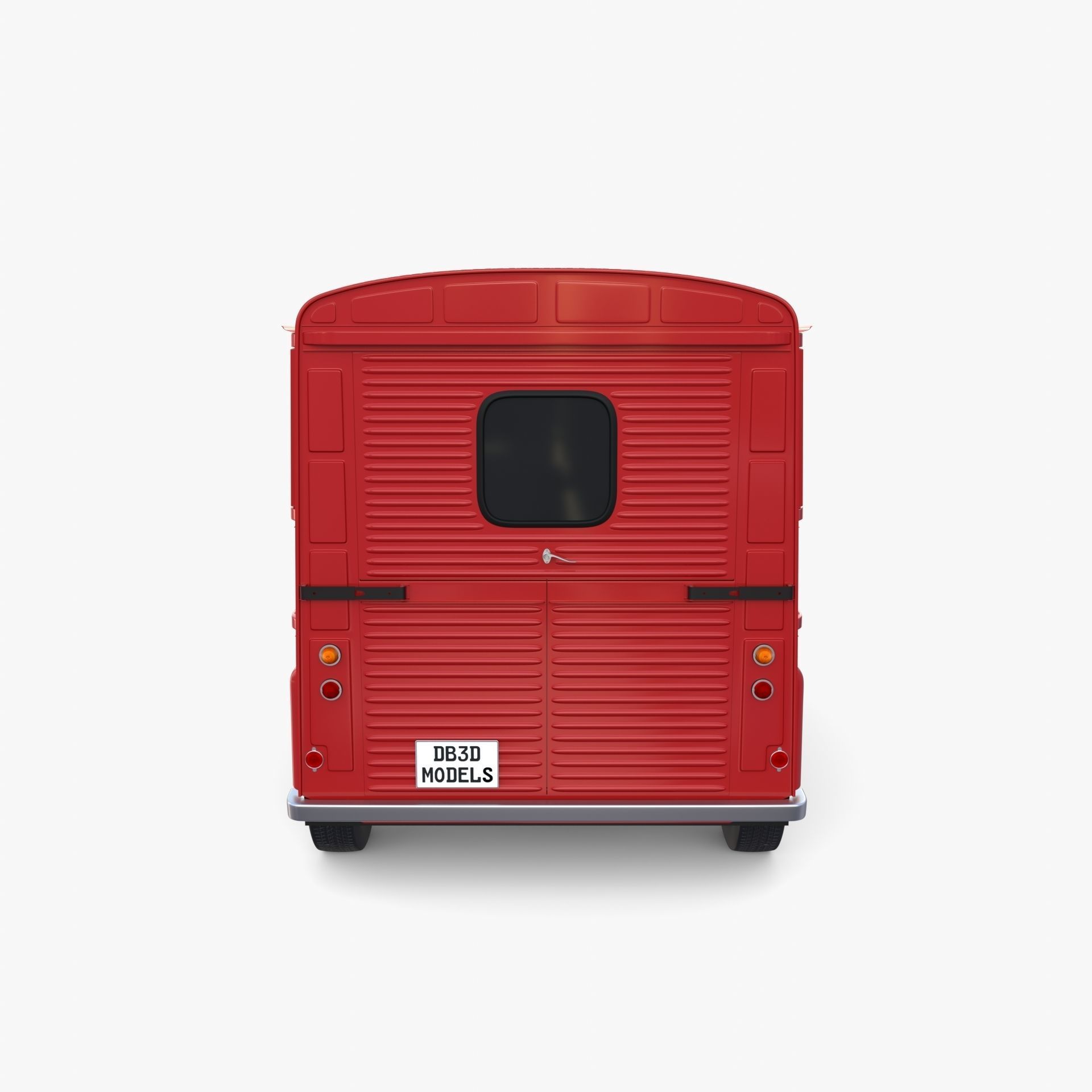 Citroen HY Red 3D model_4