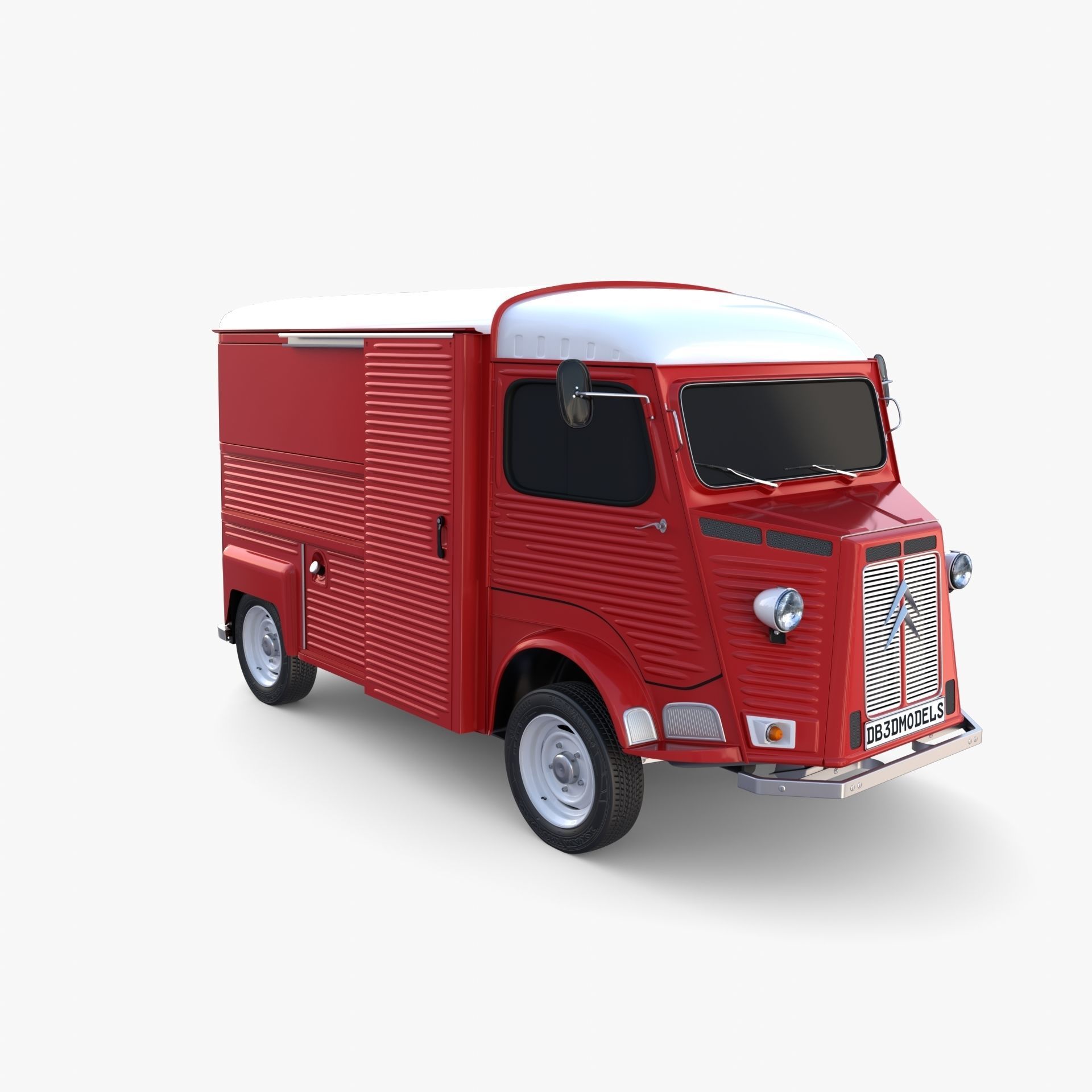 Citroen HY Red 3D model_6