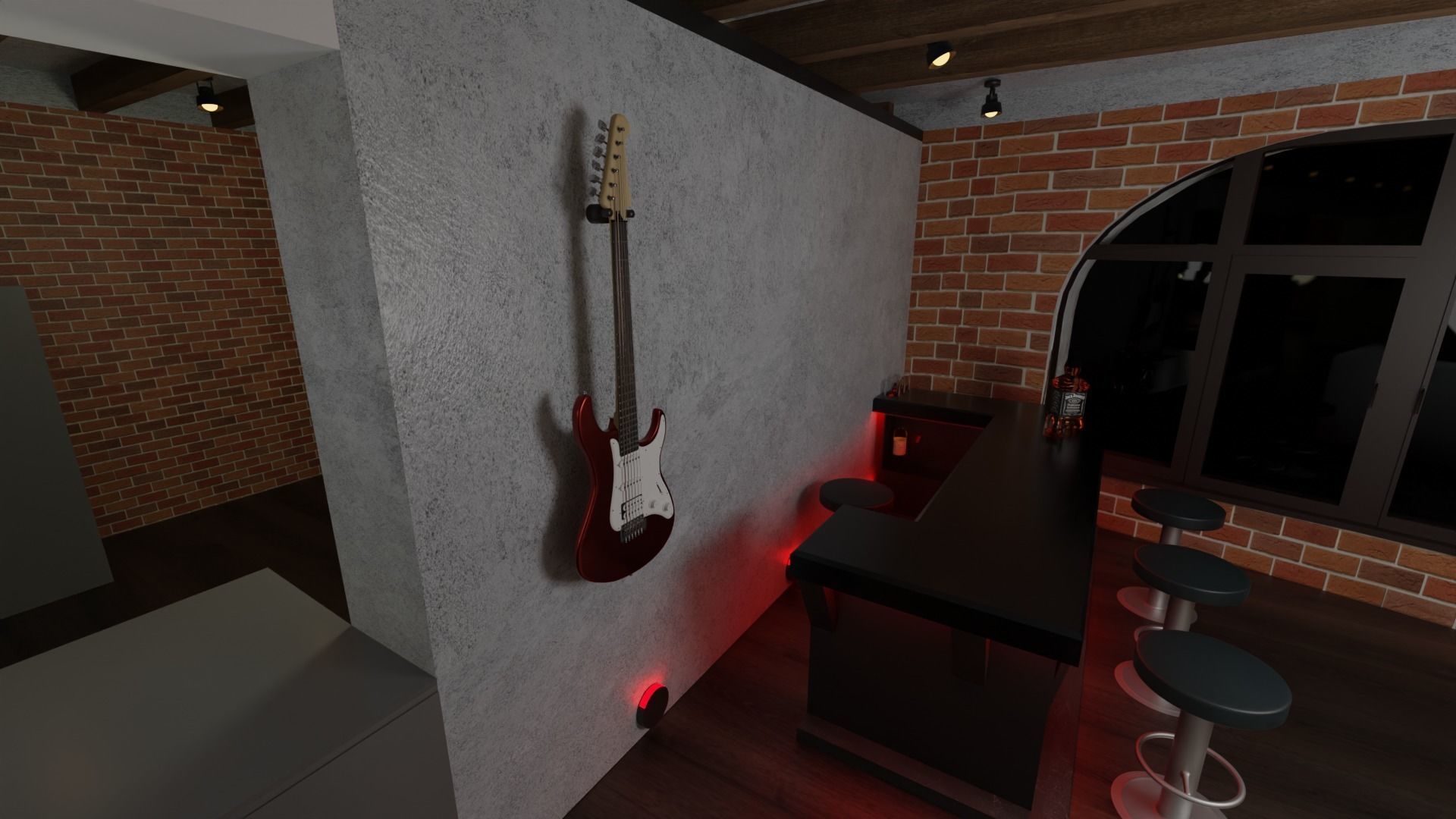Guitar Yamaha Pacifica 012 3D model_7