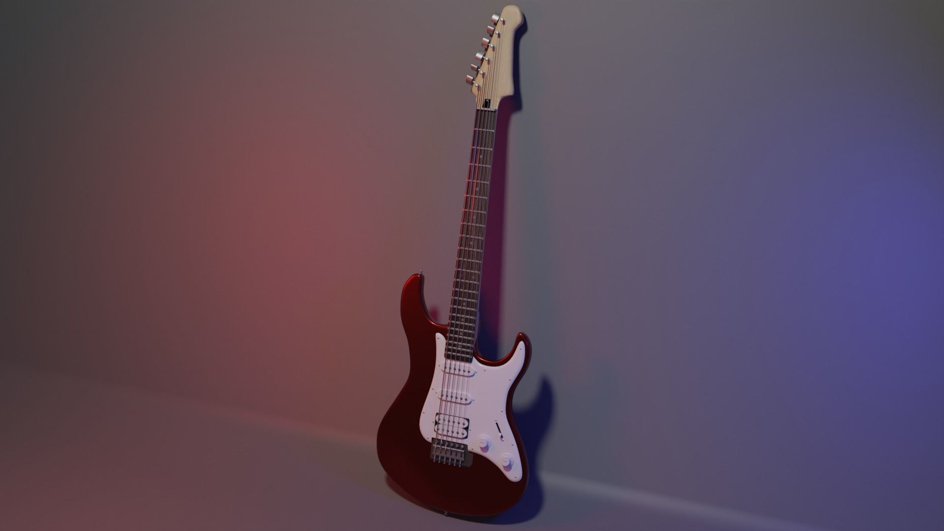 Guitar Yamaha Pacifica 012 3D model_1