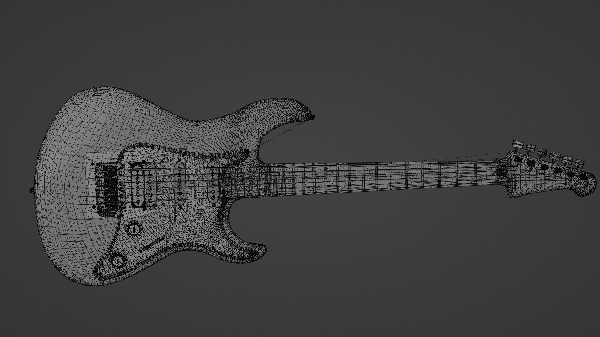 Guitar Yamaha Pacifica 012 3D model_12