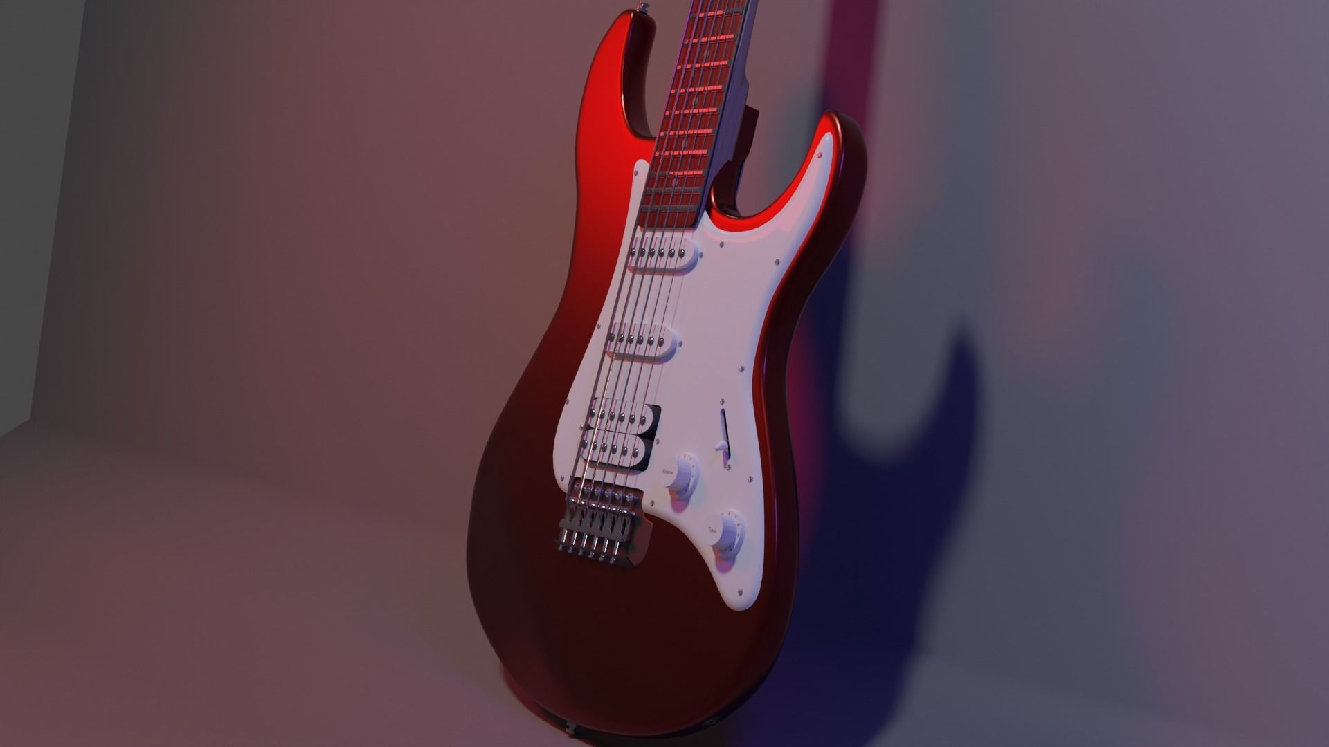 Guitar Yamaha Pacifica 012 3D model_2