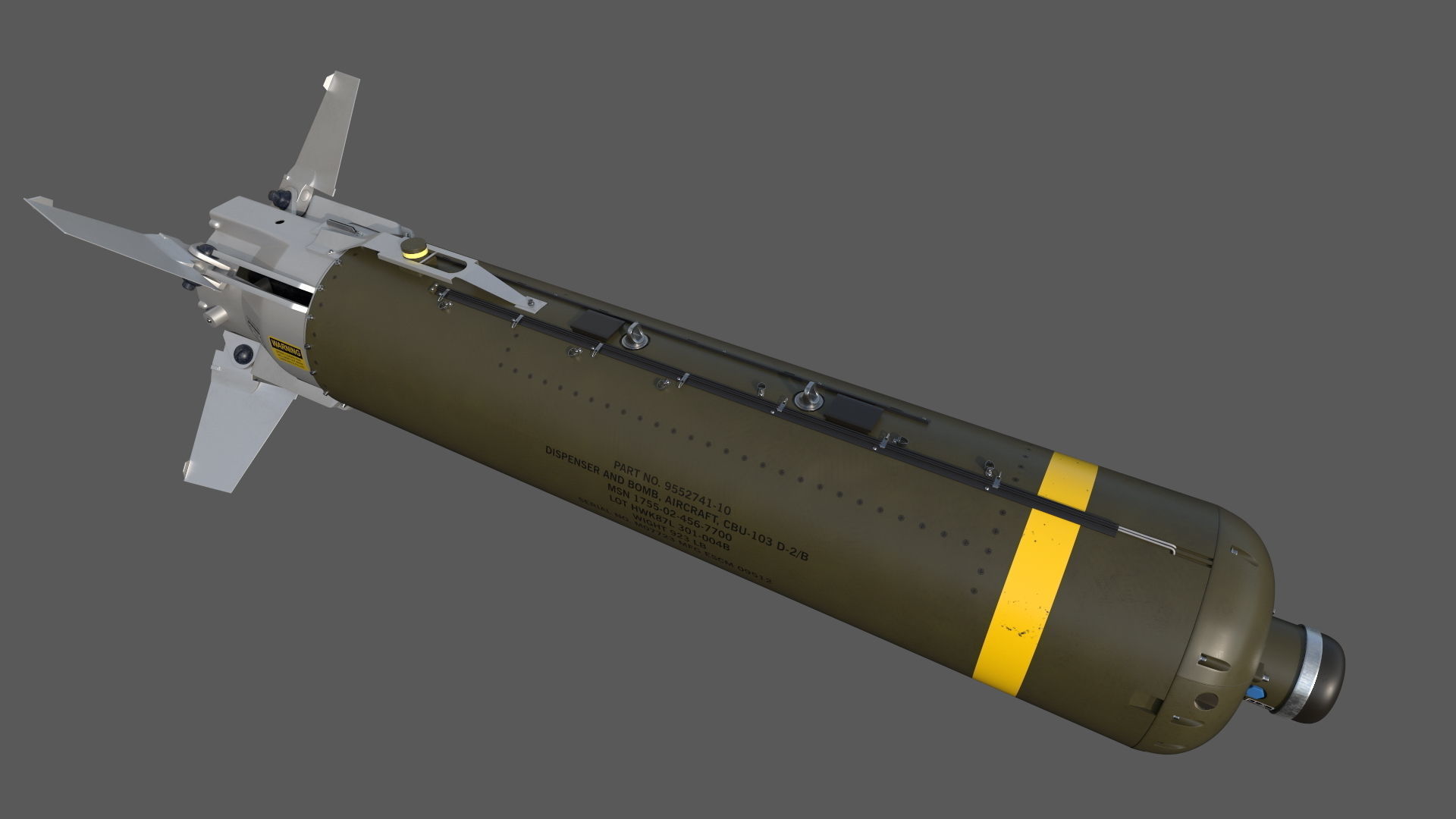 CBU-103 Combined Effects Munition 3D model_7