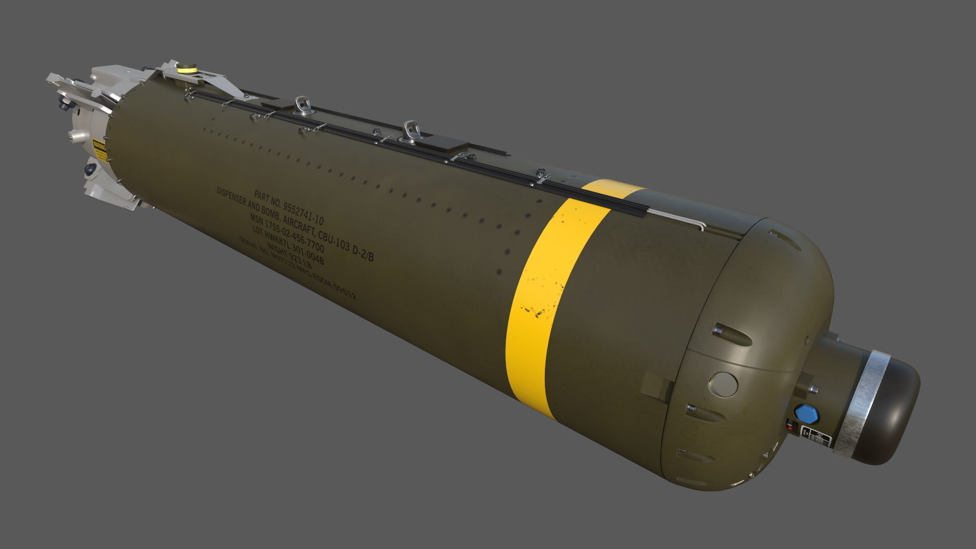CBU-103 Combined Effects Munition 3D model_1